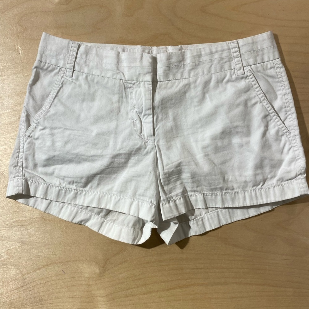 J. Crew Women's White Chino Shorts Size 4 (IX)